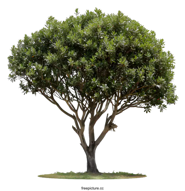 [Transparent Background PNG]Green Tree Isolated on White Background