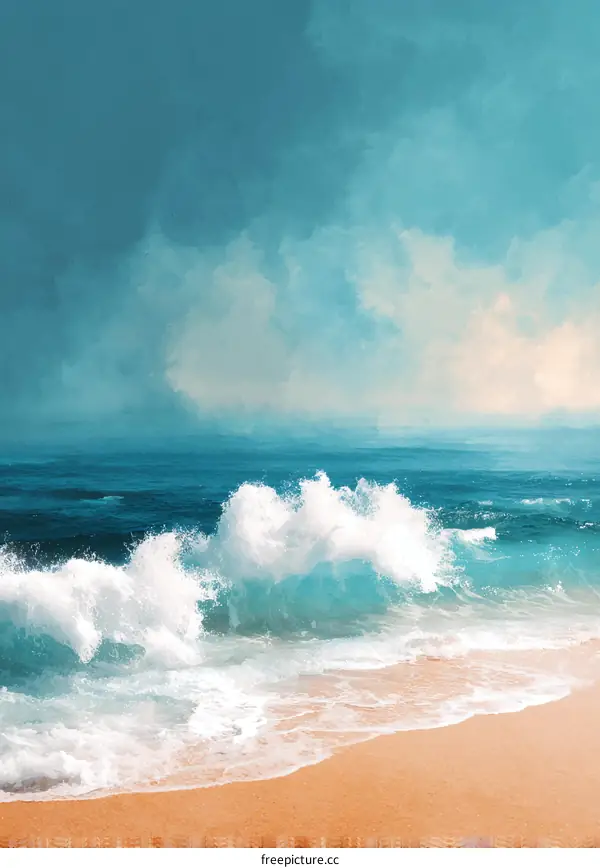 Stunning Coastal Seascape Painting