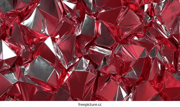 Abstract Geometric Crystal Texture Background