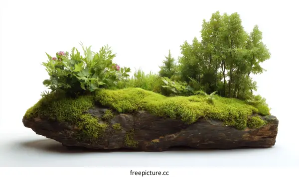 Miniature Landscape on a Rock