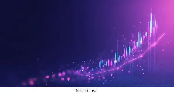 Abstract Financial Growth Illustration