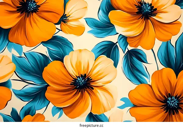Vibrant Floral Pattern Design