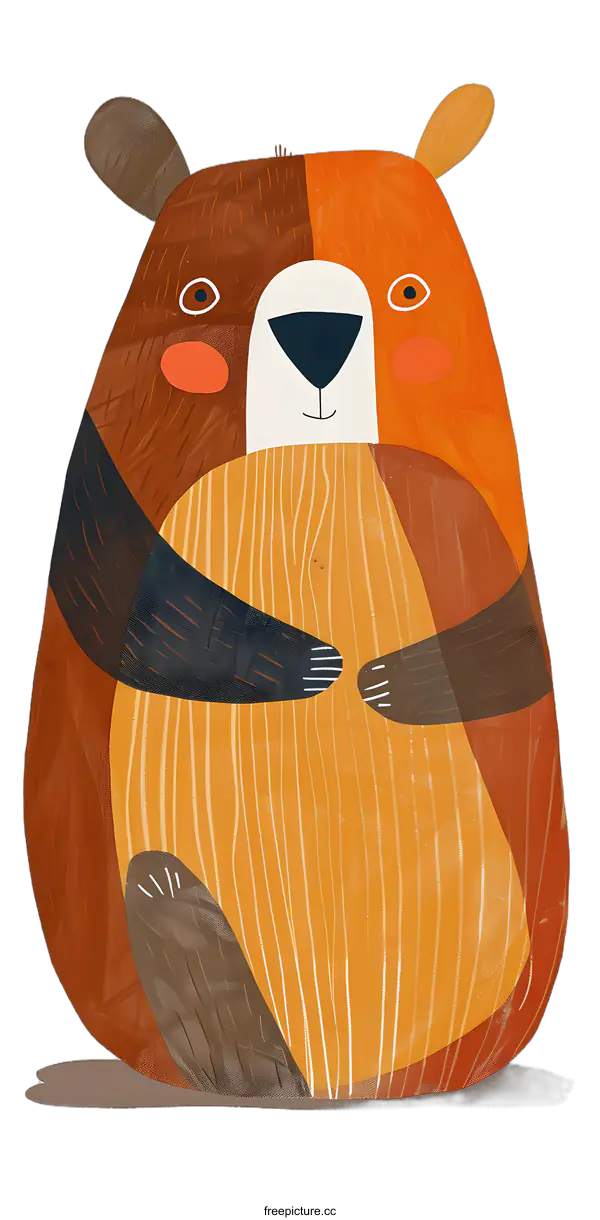 [Transparent Background PNG]Cute Cartoon Bear Illustration