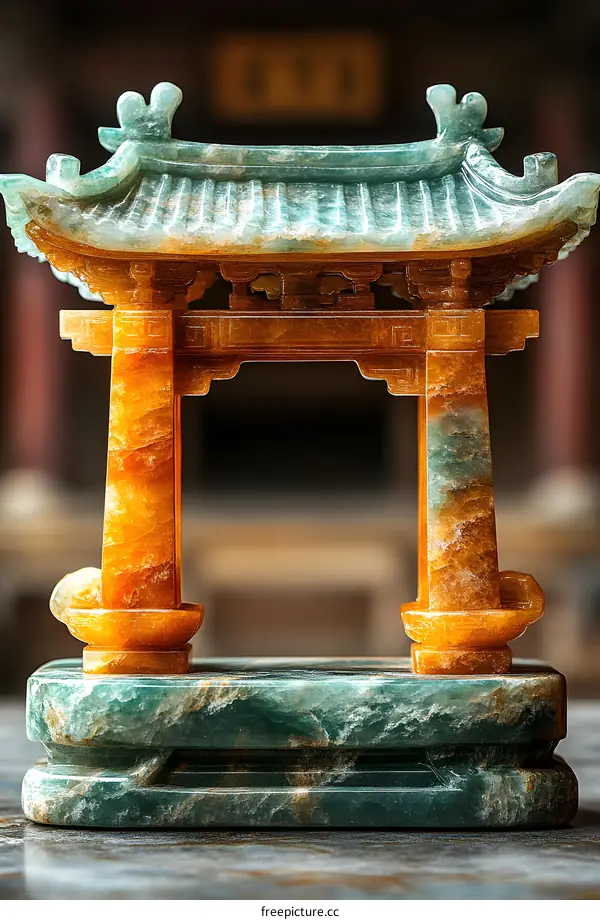 Jade Carving of a Chinese Archway