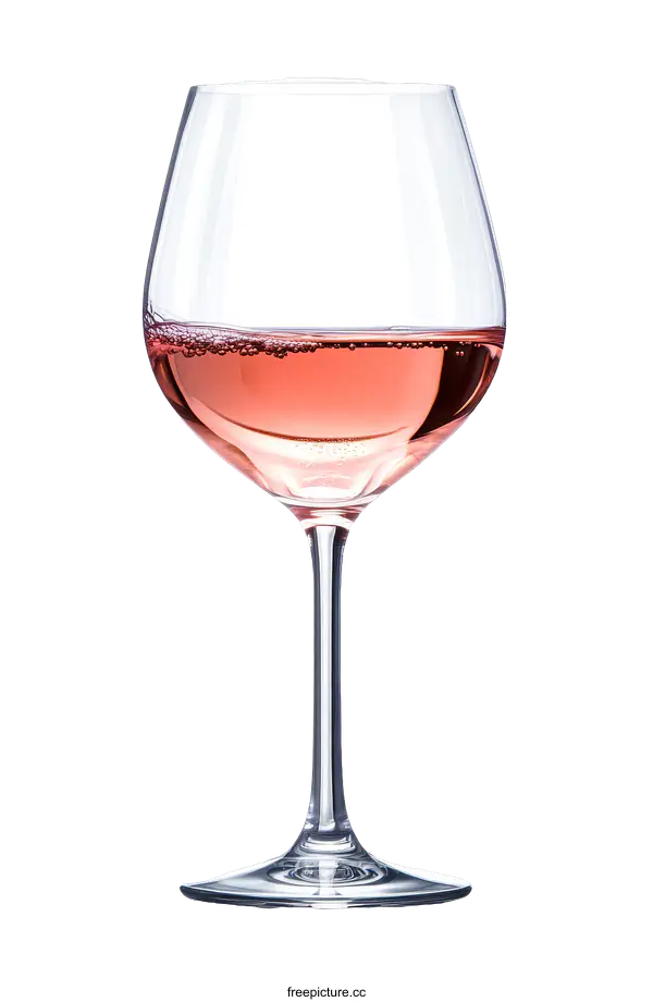 [Transparent Background PNG]Elegant Pink Wine Glass