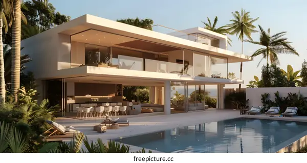 Modern Tropical Villa With Infinity Pool