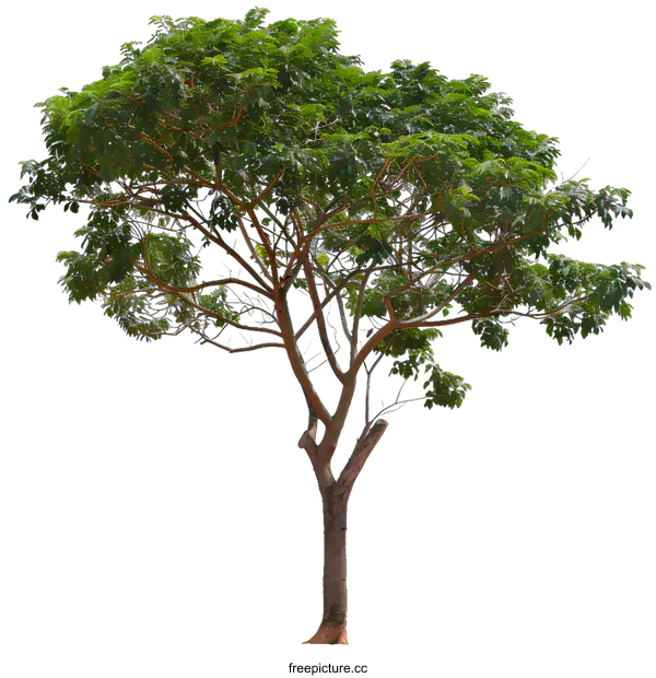 [Transparent Background PNG]Green Tree Isolated On White Background