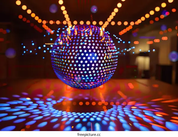 Disco Ball Light Show Reflections
