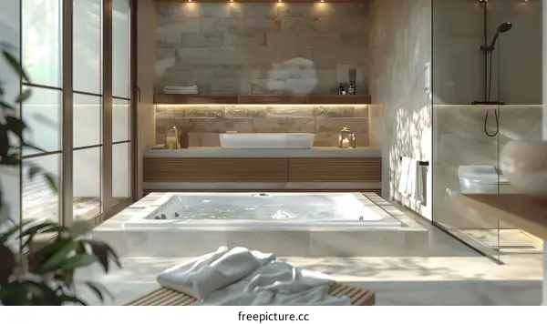 Modern Luxury Spa Bathroom Interior Design