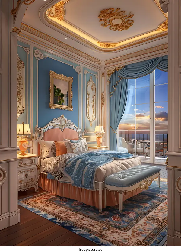 European luxury bedroom
