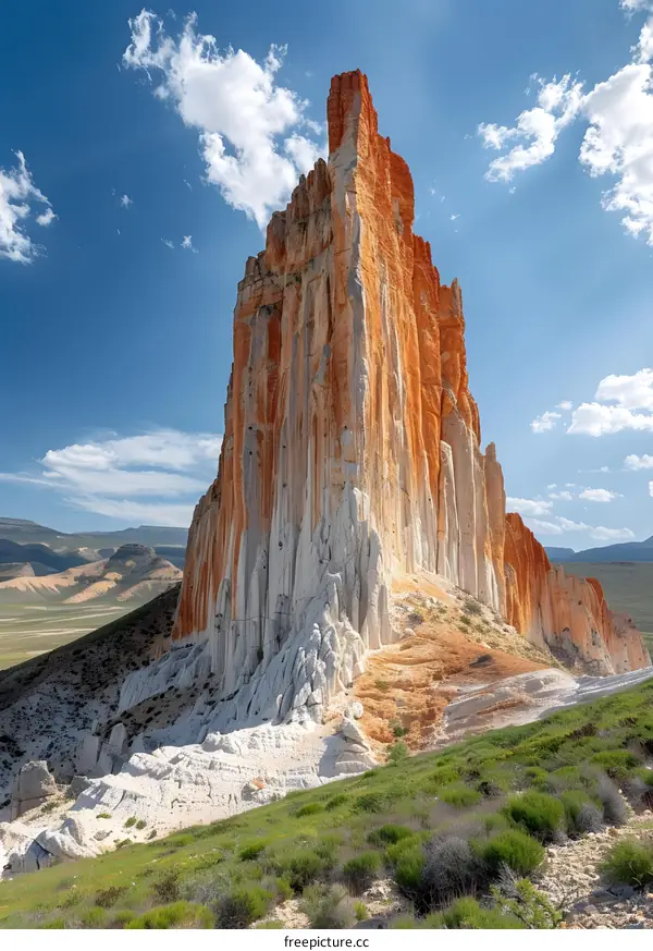 An Ancient Sandstone Tower in the Desert