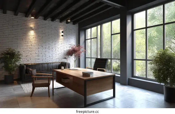 Modern Industrial Office Interior Design