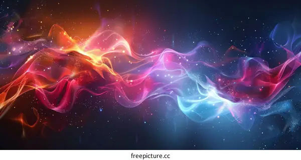 Abstract Flowing Energy Waves