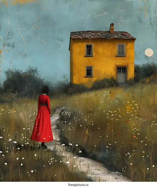 lonely house in the middle of nowhere