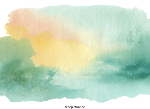 Abstract Watercolor Landscape Painting