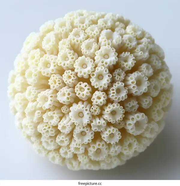 White Coral Sculpture Close Up