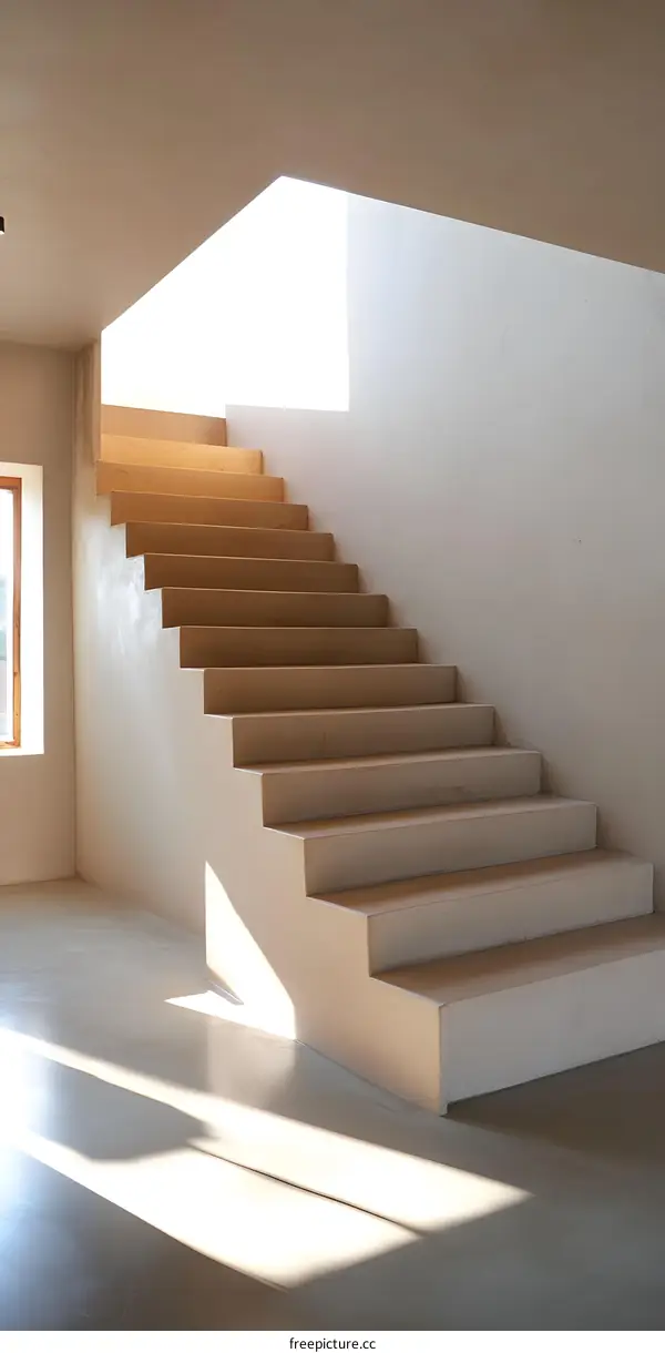 Modern Staircase With Sunlight