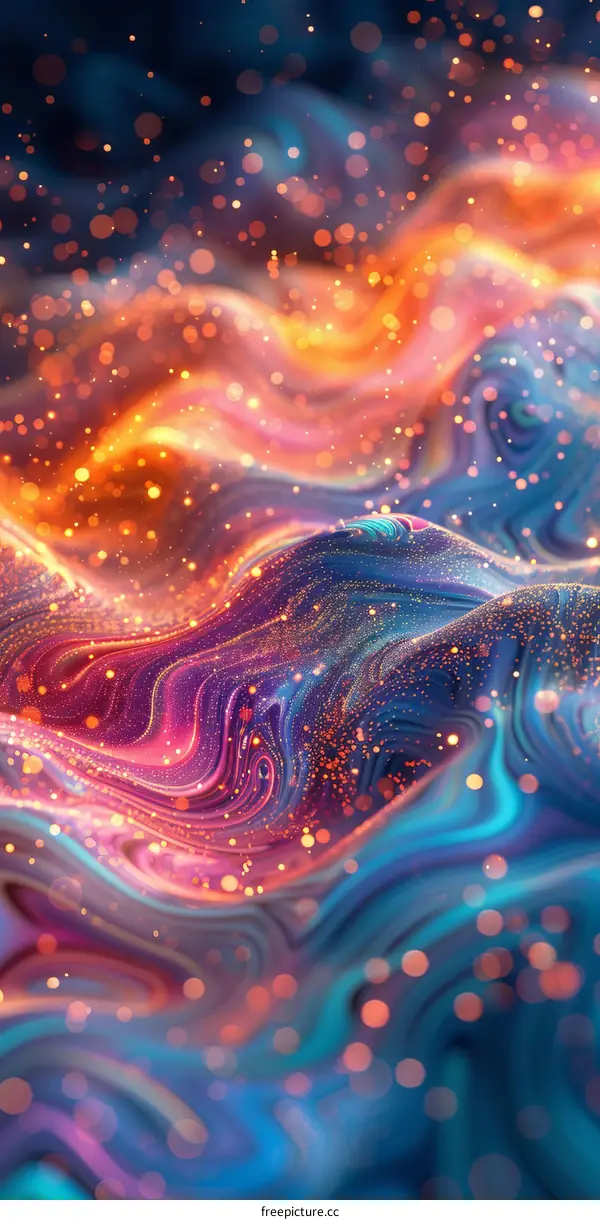 Liquid Flow Abstract Background