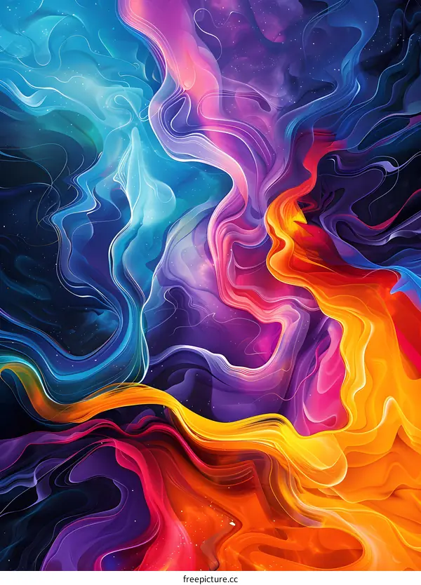 Colorful abstract painting
