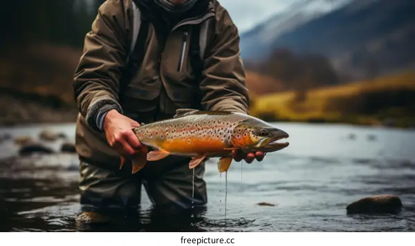 Fly Fishing in the River