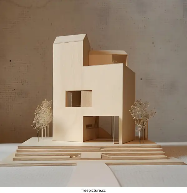 Modern Minimalist House Model Architecture Design