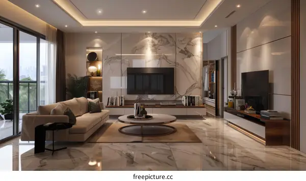 Modern luxury living room interior design