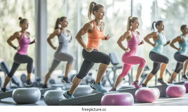 Group Fitness Aerobic Exercise Class