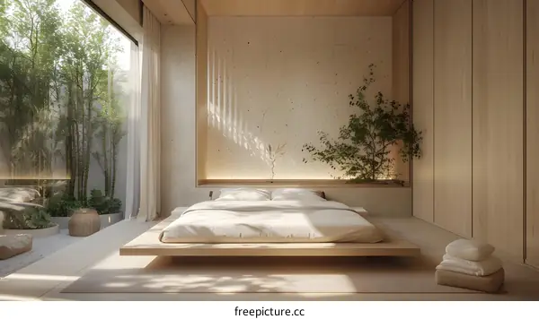 Minimalist Bedroom Interior Design with Natural Light