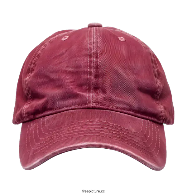 [Transparent Background PNG]Burgundy Baseball Cap Mockup