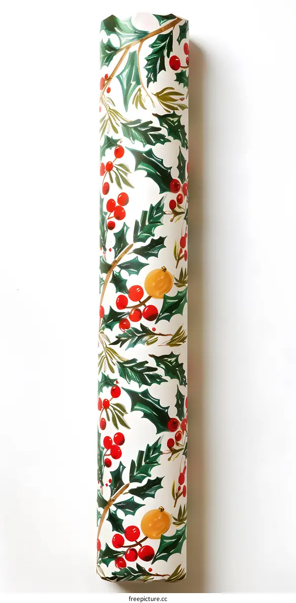 Holly and Berries Wrapping Paper