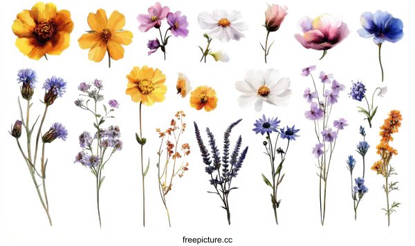 [Transparent Background PNG]Beautiful Watercolor Floral Arrangement Design