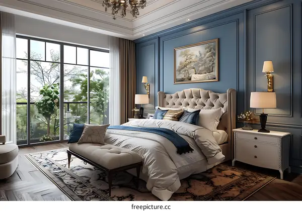 European-style bedroom renderings