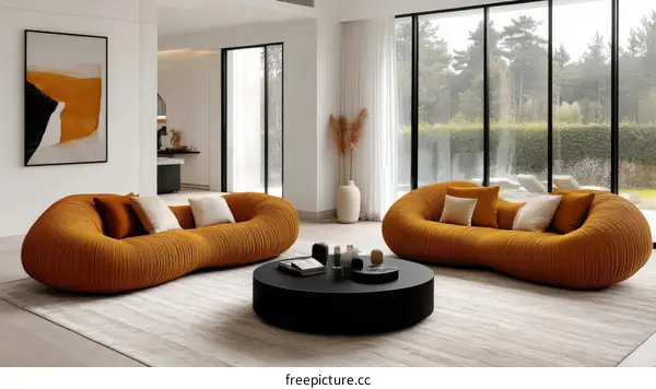 Modern Living Room Sofa with Unique Design