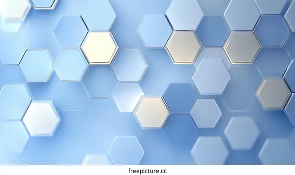 Abstract Hexagonal Geometric Background Design