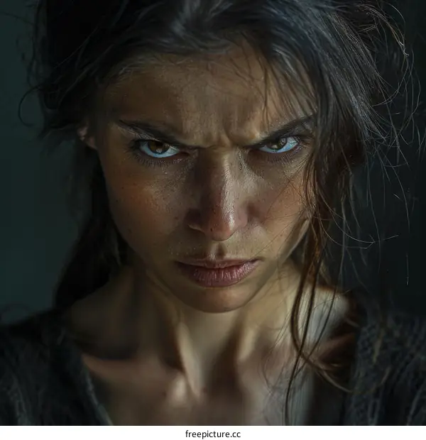 Portrait of an Intense Young Woman