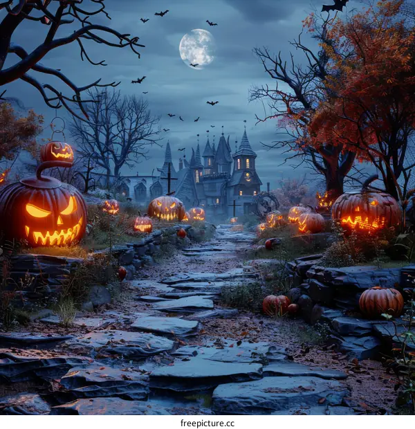 Spooky Halloween Pumpkin House