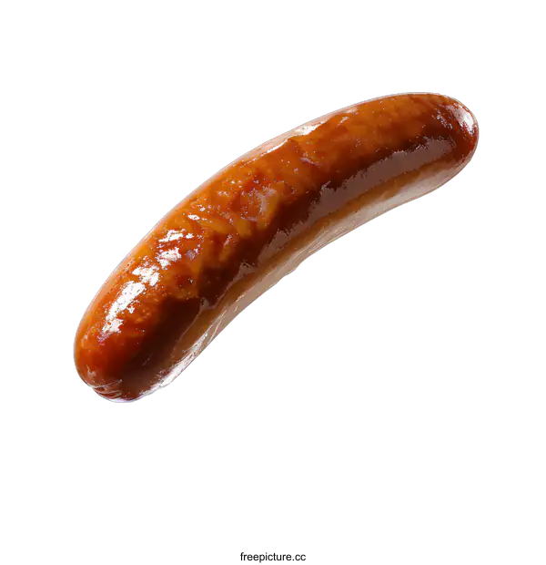 [Transparent Background PNG]Close-up of a bratwurst
