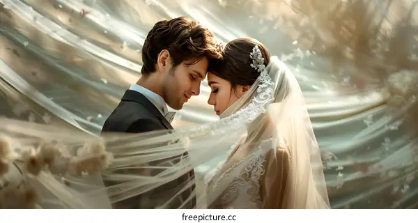 A wedding is a ceremony in which two people are united in marriage.