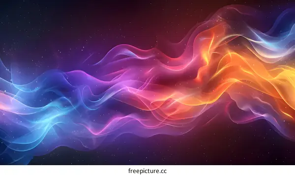 Colorful auspicious clouds