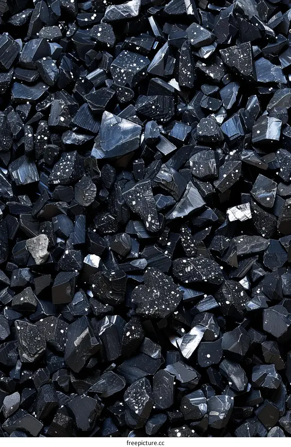 Black obsidian rough texture background