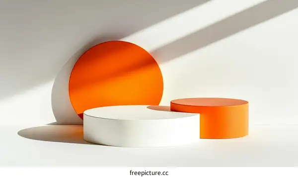 Geometric Abstract Display Stand Design