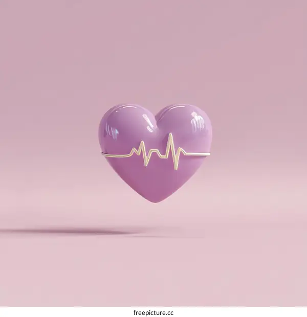 Heart shape symbol of health care