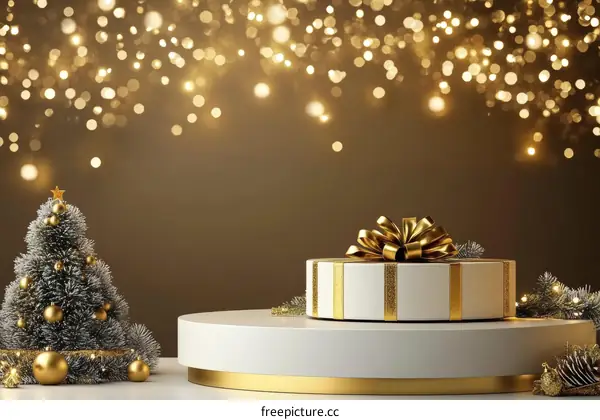 Christmas Gift Display Background Image