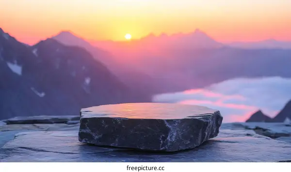 Sunrise over Mountaintop Rock Platform