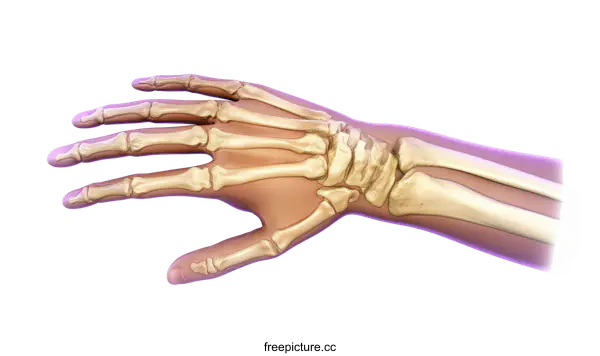 [Transparent Background PNG]Human Hand Anatomy Illustration