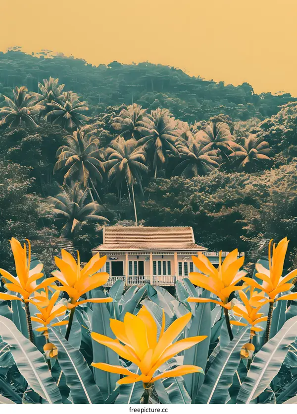 Tropical House in the Jungle