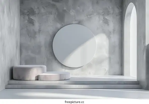 Modern Minimalist Concrete Interior Design