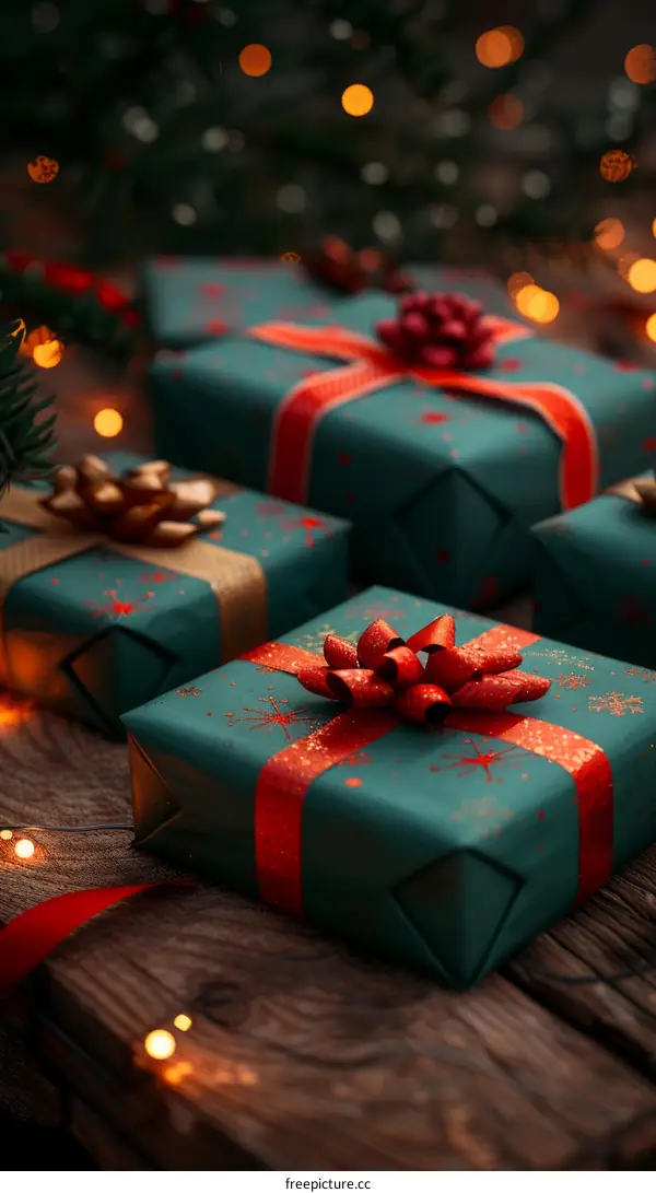 Red Ribbon Christmas Gift