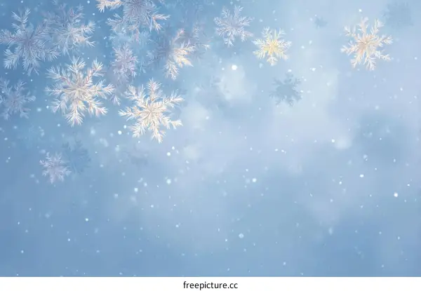Winter Snowflake Background Design