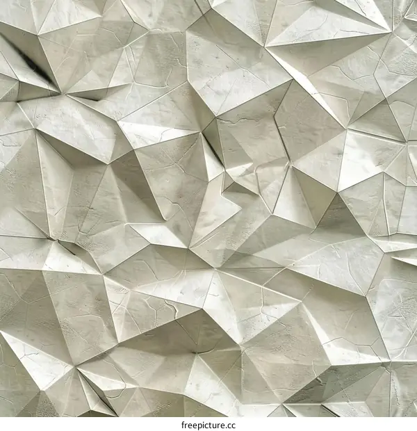 3D rendering of a concrete wall with beveled edges